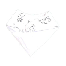 Load image into Gallery viewer, little acorn - Waterproof Dinosaur Bandana Dribble Bib
