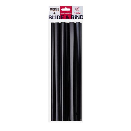 Meeco 15mm Slide Binders - Black