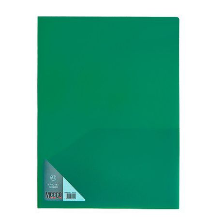 Meeco: A4 2 Pocket Folder - Green