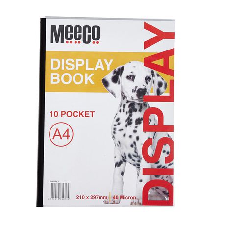 Meeco A4 Display Book - 10 Pockets