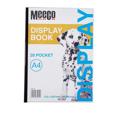 Meeco A4 Display Book - 20 Pockets