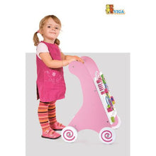 Load image into Gallery viewer, Viga Pink Baby Walker Activity Set
