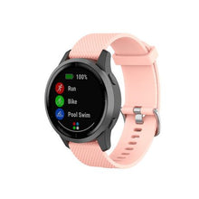 Load image into Gallery viewer, Silicon Sports Band for Garmin Vivoactive 4 (22mm) - Rose Pink
