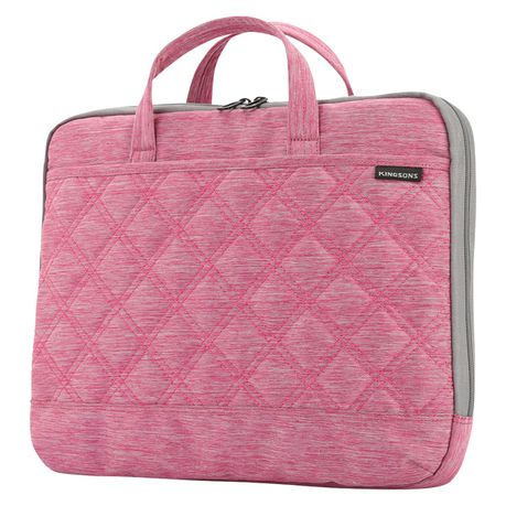 Kingsons Laptop Bag Ladies Trace Series - Pink - 15.6-Inch