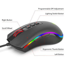 Load image into Gallery viewer, Redragon: Cobra 5000DPI Gaming Mouse
