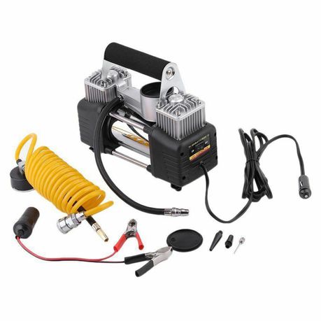 Bunker 12V  Double Cylinder Car Inflatable Pump Air Compressor Tire Tool Buy Online in Zimbabwe thedailysale.shop