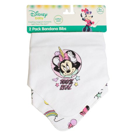 Minnie Mouse '100% Real' Bandana Bibs - Set of 2 Buy Online in Zimbabwe thedailysale.shop