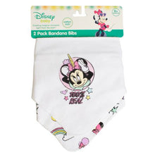 Load image into Gallery viewer, Minnie Mouse &#39;100% Real&#39; Bandana Bibs - Set of 2
