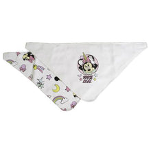 Load image into Gallery viewer, Minnie Mouse &#39;100% Real&#39; Bandana Bibs - Set of 2
