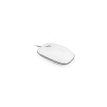 Load image into Gallery viewer, MACALLY USB Optical Mouse for Mac/PC Wired - White
