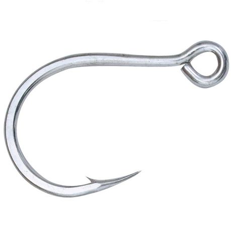 Mustad 10121PP2/0 Inline Jigging Fishing Hook - Silver