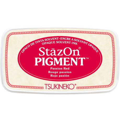 StazOn Pigment Ink Pad - Passion Red Buy Online in Zimbabwe thedailysale.shop