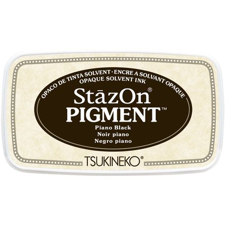 StazOn Pigment Ink Pad - Piano Black Buy Online in Zimbabwe thedailysale.shop