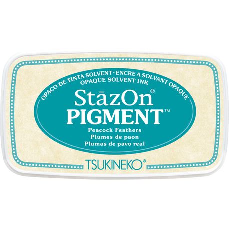 StazOn Pigment Ink Pad - Peacock Feathers Buy Online in Zimbabwe thedailysale.shop