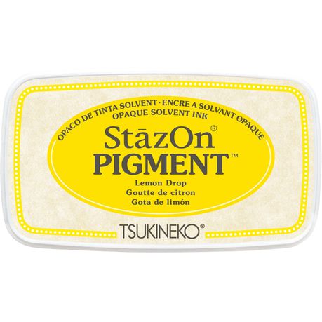 StazOn Pigment Ink Pad - Lemon Drop Buy Online in Zimbabwe thedailysale.shop