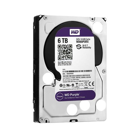 WD 6TB 3.5 SATA3 6.0Gbps Surveillance HDD - Purple