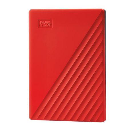 WD MY Passport 2TB Portable Hard Drive - Red