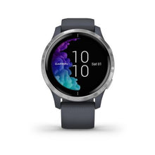 Load image into Gallery viewer, Garmin Venu Smartwatch - Granite Blue with Silver Hardware
