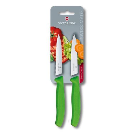 Victorinox - 2 Piece 10 cm Paring - Green Buy Online in Zimbabwe thedailysale.shop