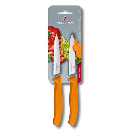 Victorinox - 2 Piece 10 cm Paring - Orange