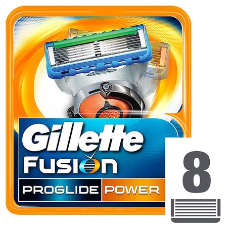 Gillette Fusion ProGlide Power Razor Blades - 8's Buy Online in Zimbabwe thedailysale.shop