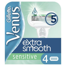 Load image into Gallery viewer, Gillette Venus Sensitive Extra Smooth Razor Blades - 4&#39;s
