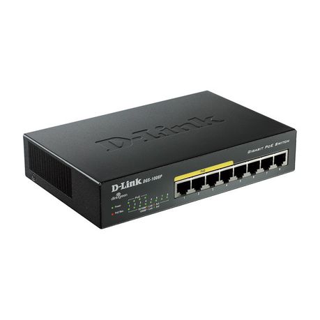 D-Link DGS-1008P 8 Port 10/100/1000 Network Switch Buy Online in Zimbabwe thedailysale.shop