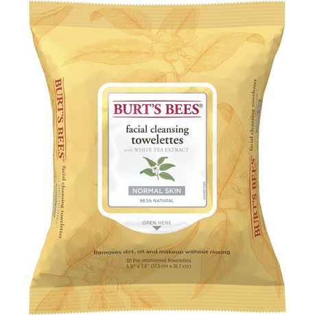 Burt's Bees Towelettes - White Tea - 30Ct Buy Online in Zimbabwe thedailysale.shop