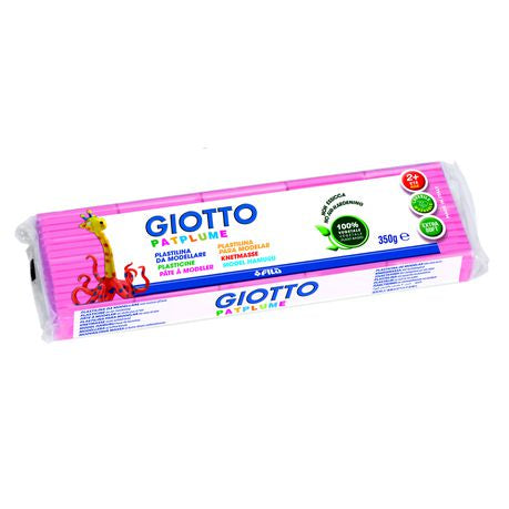 Giotto Patplume Modelling Clay Block 350g - Pink Buy Online in Zimbabwe thedailysale.shop