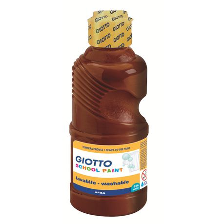 Giotto School Paint 250ml - Brown