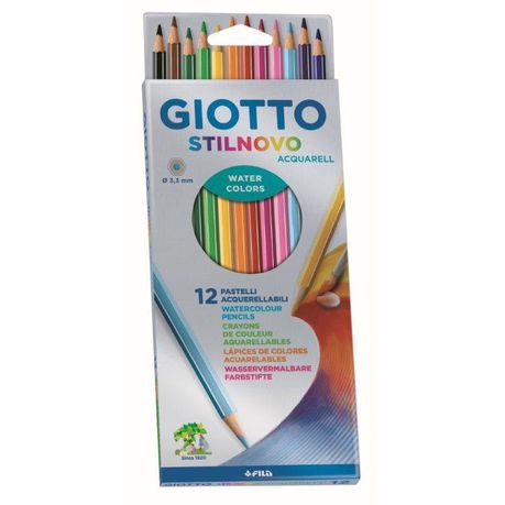 Giotto Stilnovo Aquarelle 12 Coloured Pencils