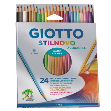 Giotto Stilnovo Aquarelle 24 Coloured Pencils