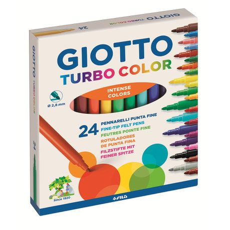 Giotto Turbo Color 24 Fine Fibre-Tip Pens