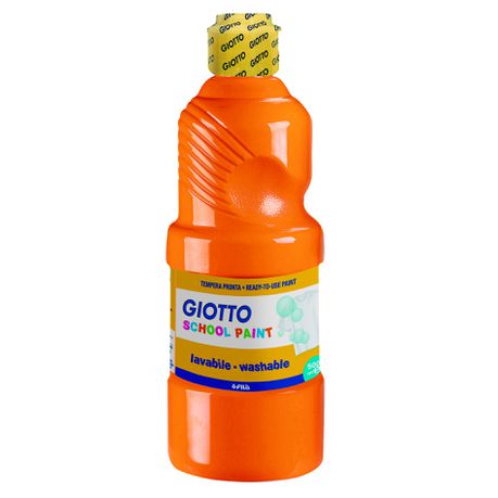 Giotto School Paint 500ml - Orange