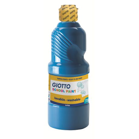 Giotto School Paint 500ml - Cyan