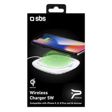 Load image into Gallery viewer, SBS Wireless Desktop Smartphone Charger Base - 5W - White
