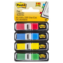 Load image into Gallery viewer, 3M Post-it Flags 4 Pack (Red, Blue, Green, Yellow) / 35 Flags per colour
