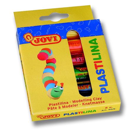 JOVI Plastilina Modelling Clay 6x15g - Assorted Colours