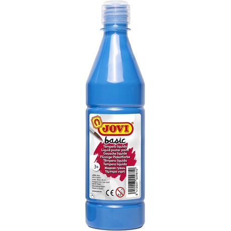 JOVI Basic Liquid Poster Paint 500ml - Cyan Blue Buy Online in Zimbabwe thedailysale.shop