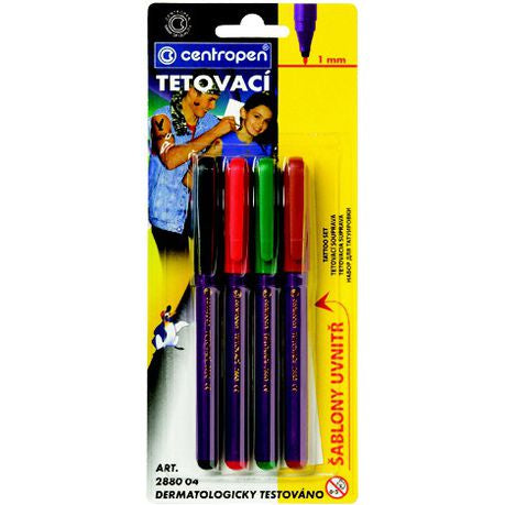 Centropen: BL: Tattoo Pens 4 Colours Buy Online in Zimbabwe thedailysale.shop