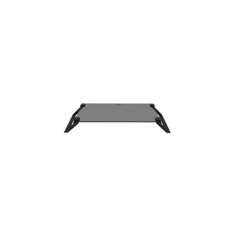 MACALLY Tempered Glass Monitor Stand - Black