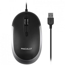 Load image into Gallery viewer, Macally Optical Quiet Click Mouse - Space Grey/Black
