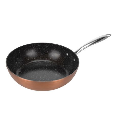 Eco - Wok Copper Colour - 28cm Buy Online in Zimbabwe thedailysale.shop