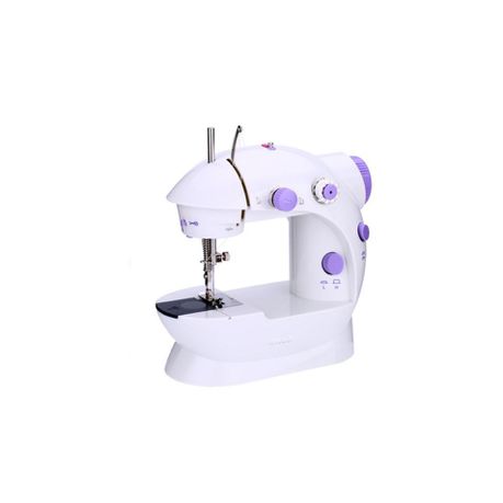 Bunker Mini Sewing Machine - White & Purple