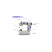 Load image into Gallery viewer, Bunker Mini Sewing Machine - White &amp; Purple
