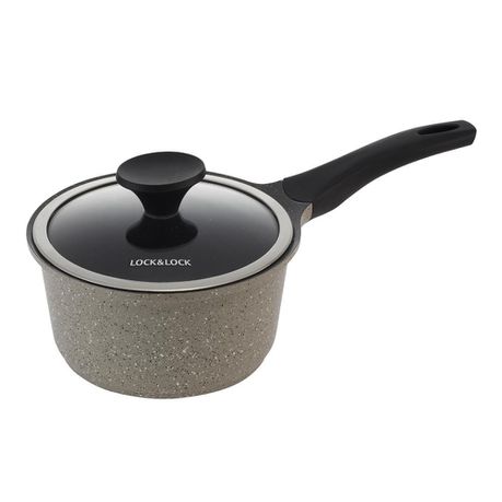 Lock & Lock - 18cm Stone Saucepan Buy Online in Zimbabwe thedailysale.shop