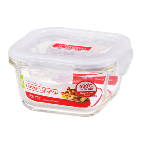 Euro Glass Container Square - 300ml