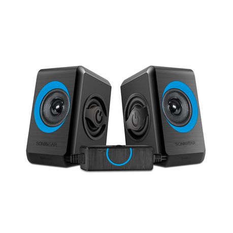 SonicGear Quatro 2 2.0 Speaker System - Turquila