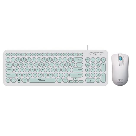 Alcatroz Jellybean U2000 Keyboard & Mouse - White & Mint Buy Online in Zimbabwe thedailysale.shop