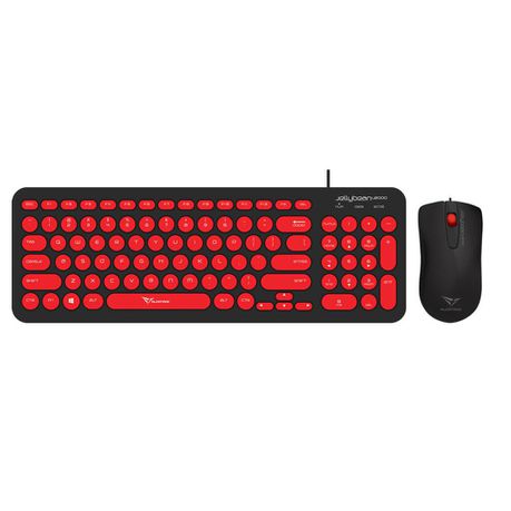 Alcatroz Jellybean U2000 Keyboard and Mouse - Black/Red